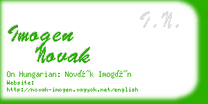 imogen novak business card
